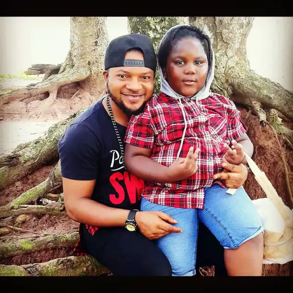 Photo: Nigerian Actor Walter Anga Shows Of His Chubby Daughter
